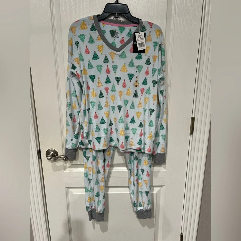 Cuddl Duds Multicolor Christmas Tree Print Pajama Set (NWT!!!) - Picture 3 of 9